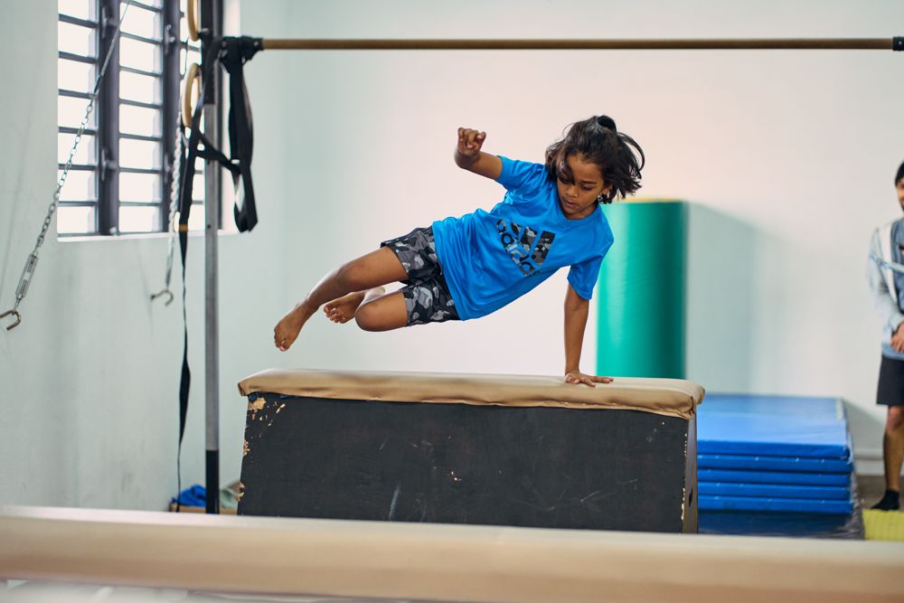Ninja parkour obstacle training in Mauritius