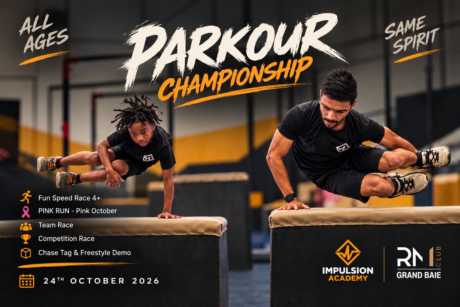 Parkour Championships, Impulsion Academy Mauritius