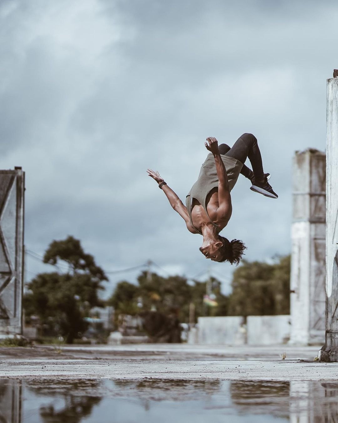 Impulsion Academy coaches and athletes in Floréal, Mauritius